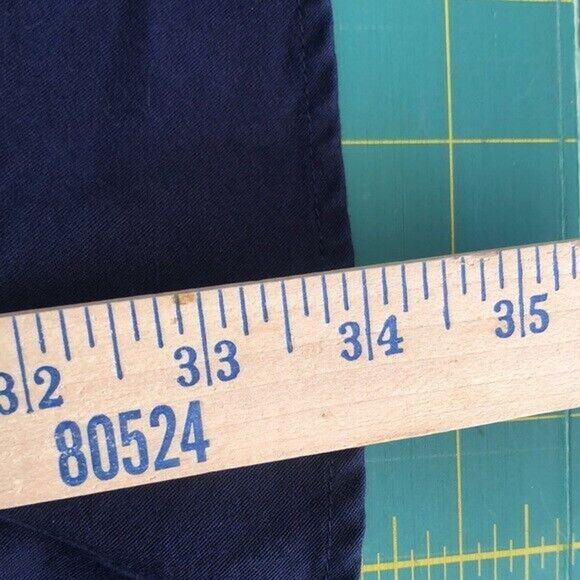 MONTANA STATE MSU BOBCATS 2XL Blue Long Sleeve Button Front Men's Shirt - Picture 8 of 8